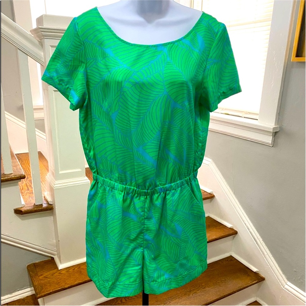 Banana Republic Tropical Floral Romper 💙💚